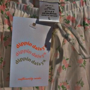 Dippin' Daisy's Pink and Green Floral Pants